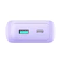 Kép 4/6 - Joyroom JR-PBC07 20000mAh 30W USB + USB-C Power Bank beépített Lightning + USB-C kábellel - lila