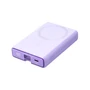 Kép 2/8 - Joyroom JR-PBM01 10000mAh 20W mágneses MagSafe USB-C + Lightning PowerBank állvánnyal -  lila