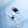 Kép 7/7 - Joyroom S-IW007 USB - 2xLightning + Apple Watch töltő kábel 1,2m kábel - fehér