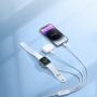 Kép 7/7 - Joyroom S-IW007 USB - 2xLightning + Apple Watch töltő kábel 1,2m kábel - fehér