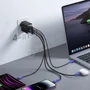 Kép 8/10 - Joyroom TCG02 GaN 67W 2xUSB + 2xUSB-C hálózati töltő + USB-C - USB-C 100W 1,2m kábel - fekete