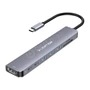 Kép 1/6 - Lention 8 az 1-ben USB-C - 3xUSB 3.0 + SD/TF + PD + USB-C + HDMI 4K60Hz port bővítő HUB