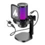 Kép 5/6 - Maono DGM20 USB-C / 3,5mm jack RGB gamer mikrofon POP filterrel - fekete