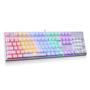 Kép 2/3 - Motospeed CK107 RGB Blue Switch mechanikus billentyűzet - fehér