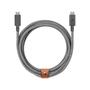 Kép 1/5 - Native Union Belt PRO USB-C - USB-C 240W Zebra 2,4m prémium kábel - fekete-fehér