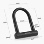 Kép 4/4 - Rockbros RKS610-BK U-lock bicycle lock bicikli lakat - fekete