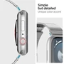 Kép 17/17 - Spigen Sleek Link okosóra fém szíj - Apple Watch 41mm/40mm/38mm - ezüst