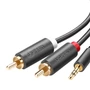 Kép 2/2 - UGREEN AV102 2xRCA (M) - 3,5mm jack (F) 1m kábel - fekete