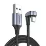 Kép 1/7 - Ugreen USB - USB-C 3A 18W QC AFC FCP 1m hajlított kábel