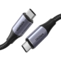 Kép 1/5 - Ugreen US355 USB-C - USB-C 3.1 Gen.2 PD 5A 100W 4K 10Gbps 1m kábel - fekete