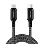 Kép 1/2 - Vipfan P03 USB-C - Lightning 1,5m PD fonott kábel - fekete