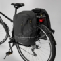 Kép 2/10 - Wozinsky hátsó csomagtartóra rakható biciklis táska és hátizsák 2 az 1-ben 30L - fekete