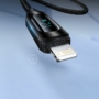 Kép 3/6 - Wozinsky WUALC2 USB - Lightning  2,4A 2m kábel kijelzővel - fekete