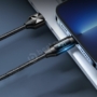 Kép 6/6 - Wozinsky WUALC2 USB - Lightning  2,4A 2m kábel kijelzővel - fekete