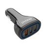Kép 1/6 - Dudao R7S autós szivargyújtó töltő 3xUSB 2,4A 18W QC3.0 - fekete