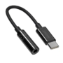 Kép 1/3 - Joyroom USB-C - 3,5mm jack audio adapter - fekete