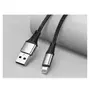 Kép 3/8 - Joyroom USB - Lightning 3A 1,5m szövet sodrott kábel - fekete