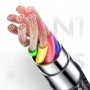 Kép 5/8 - Joyroom USB - Lightning 3A 1m szövet sodrott kábel - fekete