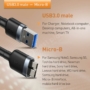 Kép 3/8 - Baseus Cafule USB 3.0 - Micro-USB 3.0 2A 1m kábel - sötétszürke