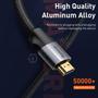 Kép 7/8 - Baseus Enjoyment Series HDMI 4K HD UHD 3m kábel - sötétszürke