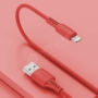 Kép 8/9 - Baseus Colourful USB - Lightning 2,4A 1,2m kábel - piros