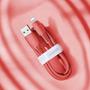 Kép 9/9 - Baseus Colourful USB - Lightning 2,4A 1,2m kábel - piros