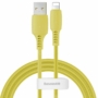 Kép 1/9 - Baseus Colourful USB - Lightning 2,4A 1,2m kábel - sárga