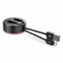 Kép 4/4 - Baseus New Era Telescopic USB - Lightning 0,9m kábel feltekerő tokkal - rozéarany