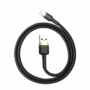 Kép 1/14 - Baseus Cafule USB - Lightning 2,4A 0,5m kábel - arany-fekete