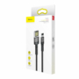Kép 2/3 - Baseus Cafule Special Edition USB - Lightning 1,5A 2m kábel  - szürke-fekete