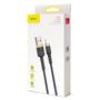 Kép 2/11 - Baseus Cafule USB - Lightning 2A 3m kábel - arany-fekete