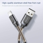 Kép 8/9 - Baseus Double Spring USB - Lightning 2A 1,2m spirál kábel törésgátlóval - sötétszürke