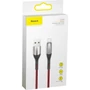 Kép 2/4 - Baseus Horizontal USB - Lightning kábel jelzőfénnyel 2,4A 1m - piros