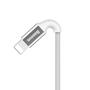 Kép 3/8 - Baseus Lightning kábel, Shining LED fényes töltő csatlakozóval Jet metal 2A, 1m - ezüst