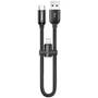 Kép 1/5 - Baseus U-shaped USB - Lightning 2,4A 23cm kábel - fekete