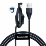 Kép 1/13 - Baseus Colourful Suction USB - Lightning 2,4A 1,2m kábel gamereknek- fekete