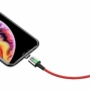 Kép 5/11 - Baseus Magnetic Zinc USB - Lightning 2,4A 1m mágneses szövet kábel - piros