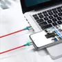 Kép 7/11 - Baseus Magnetic Zinc USB - Lightning 1,5A 2m mágneses szövet kábel - piros