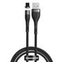 Kép 1/4 - Baseus Magnetic Zinc USB - Lightning 2,4A 1m kábel - fekete