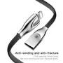 Kép 4/9 - Baseus Zinc Fabric Cloth Weaving USB - Lightning 2A 1m szövet kábel - fekete