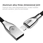 Kép 5/9 - Baseus Zinc Fabric Cloth Weaving USB - Lightning 2A 1m szövet kábel - fekete