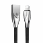 Kép 1/9 - Baseus Zinc Fabric Cloth Weaving USB - Lightning 2A 1m szövet kábel - fekete