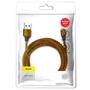 Kép 1/11 - Baseus Yiven USB - Lightning 1,5A 3m sodrott nylon kábel - kávébarna
