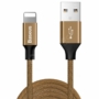 Kép 2/11 - Baseus Yiven USB - Lightning 1,5A 3m sodrott nylon kábel - kávébarna