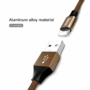 Kép 6/11 - Baseus Yiven USB - Lightning 1,5A 3m sodrott nylon kábel - kávébarna