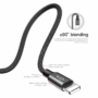 Kép 6/10 - Baseus Artistic Striped USB Lightning 2A 5m kábel - fekete
