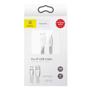 Kép 2/3 - Baseus Tough Series Lightning 2A 1m lapos kábel törésgátlóval - fehér