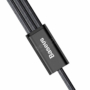 Kép 4/6 - Baseus Cable Rapid series 3-in-1 Micro + Dual Lightning 3A 1,2m kábel fekete