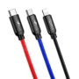 Kép 9/14 - Baseus Three Primary Colors Micro-USB + USB Type-C + Lightning 3,5A 1,2m kábel fekete
