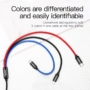 Kép 14/14 - Baseus Three Primary Colors Micro-USB + USB Type-C + Lightning 3,5A 1,2m kábel fekete